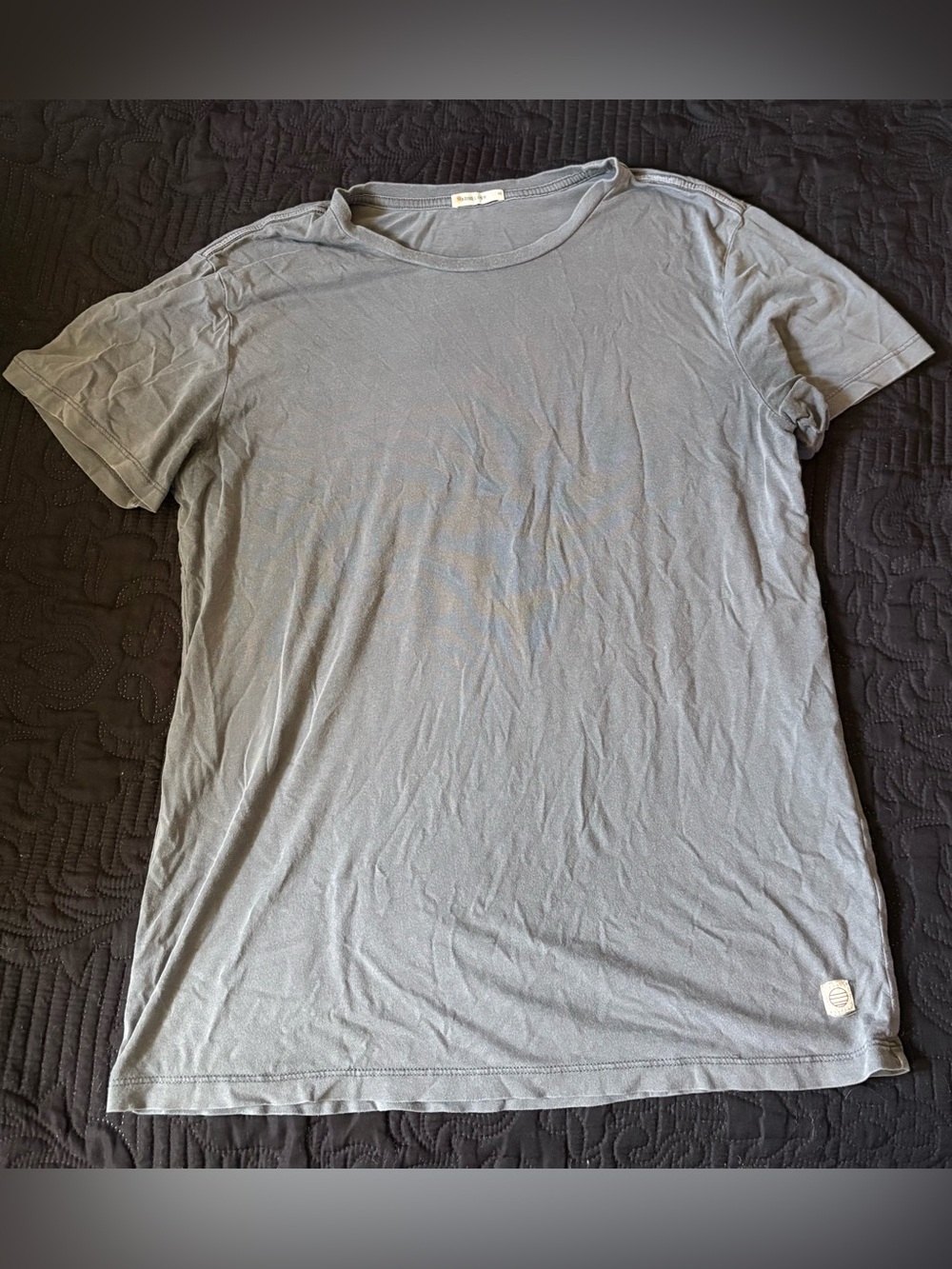 Marine Layer Men's Light Grey Short Sleeve Crew Tee Size Medium